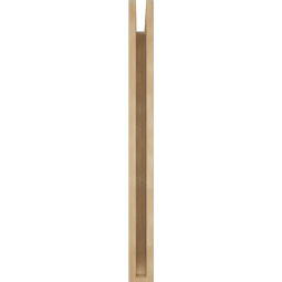 Ekena Millwork - BKTUR035X28X40OLY06RCPR - Timberthane Faux Wood Olympic Style Bracket, Slat Ends, 3 1/2"W x 28"D x 40"H, Primed Tan