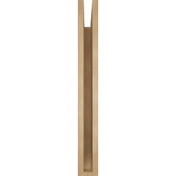 Ekena Millwork - BKTUR035X30X30OLY06RCPR - Timberthane Faux Wood Olympic Style Bracket, Slat Ends, 3 1/2"W x 30"D x 30"H, Primed Tan
