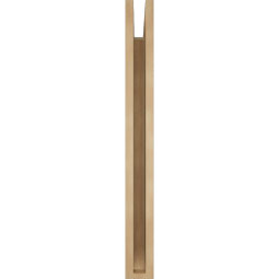 Ekena Millwork - BKTUR035X30X34OLY06RCPR - Timberthane Faux Wood Olympic Style Bracket, Slat Ends, 3 1/2"W x 30"D x 34"H, Primed Tan