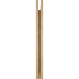 Ekena Millwork - BKTUR035X30X36OLY06RCPR - Timberthane Faux Wood Olympic Style Bracket, Slat Ends, 3 1/2"W x 30"D x 36"H, Primed Tan