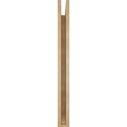 Ekena Millwork - BKTUR035X30X38OLY06RCPR - Timberthane Faux Wood Olympic Style Bracket, Slat Ends, 3 1/2"W x 30"D x 38"H, Primed Tan