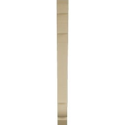 Ekena Millwork - BKTUR035X30X42OLY06RCPR - Timberthane Faux Wood Olympic Style Bracket, Slat Ends, 3 1/2"W x 30"D x 42"H, Primed Tan