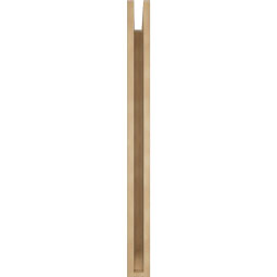 Ekena Millwork - BKTUR035X30X42OLY06RCPR - Timberthane Faux Wood Olympic Style Bracket, Slat Ends, 3 1/2"W x 30"D x 42"H, Primed Tan