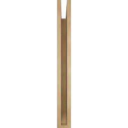Ekena Millwork - BKTUR035X32X32OLY06RCPR - Timberthane Faux Wood Olympic Style Bracket, Slat Ends, 3 1/2"W x 32"D x 32"H, Primed Tan