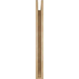 Ekena Millwork - BKTUR035X32X36OLY06RCPR - Timberthane Faux Wood Olympic Style Bracket, Slat Ends, 3 1/2"W x 32"D x 36"H, Primed Tan