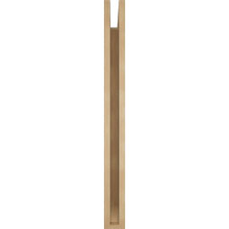 Ekena Millwork - BKTUR035X32X38OLY06RCPR - Timberthane Faux Wood Olympic Style Bracket, Slat Ends, 3 1/2"W x 32"D x 38"H, Primed Tan