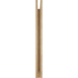 Ekena Millwork - BKTUR035X32X40OLY06RCPR - Timberthane Faux Wood Olympic Style Bracket, Slat Ends, 3 1/2"W x 32"D x 40"H, Primed Tan