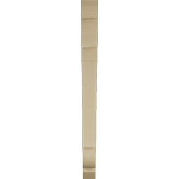 Ekena Millwork - BKTUR035X32X44OLY06RCPR - Timberthane Faux Wood Olympic Style Bracket, Slat Ends, 3 1/2"W x 32"D x 44"H, Primed Tan