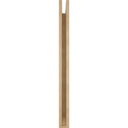 Ekena Millwork - BKTUR035X32X44OLY06RCPR - Timberthane Faux Wood Olympic Style Bracket, Slat Ends, 3 1/2"W x 32"D x 44"H, Primed Tan