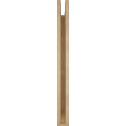 Ekena Millwork - BKTUR035X34X38OLY06RCPR - Timberthane Faux Wood Olympic Style Bracket, Slat Ends, 3 1/2"W x 34"D x 38"H, Primed Tan