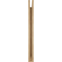 Ekena Millwork - BKTUR035X34X40OLY06RCPR - Timberthane Faux Wood Olympic Style Bracket, Slat Ends, 3 1/2"W x 34"D x 40"H, Primed Tan