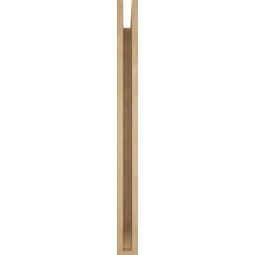Ekena Millwork - BKTUR035X34X42OLY06RCPR - Timberthane Faux Wood Olympic Style Bracket, Slat Ends, 3 1/2"W x 34"D x 42"H, Primed Tan