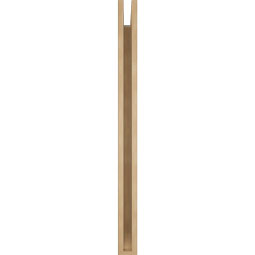 Ekena Millwork - BKTUR035X34X46OLY06RCPR - Timberthane Faux Wood Olympic Style Bracket, Slat Ends, 3 1/2"W x 34"D x 46"H, Primed Tan