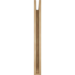 Ekena Millwork - BKTUR035X36X36OLY06RCPR - Timberthane Faux Wood Olympic Style Bracket, Slat Ends, 3 1/2"W x 36"D x 36"H, Primed Tan