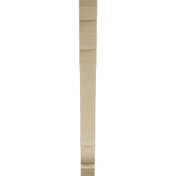 Ekena Millwork - BKTUR035X36X40OLY06RCPR - Timberthane Faux Wood Olympic Style Bracket, Slat Ends, 3 1/2"W x 36"D x 40"H, Primed Tan