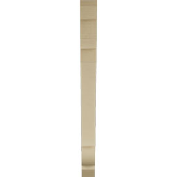 Ekena Millwork - BKTUR035X36X42OLY06RCPR - Timberthane Faux Wood Olympic Style Bracket, Slat Ends, 3 1/2"W x 36"D x 42"H, Primed Tan
