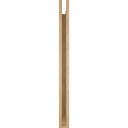 Ekena Millwork - BKTUR035X36X42OLY06RCPR - Timberthane Faux Wood Olympic Style Bracket, Slat Ends, 3 1/2"W x 36"D x 42"H, Primed Tan
