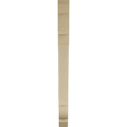 Ekena Millwork - BKTUR035X36X44OLY06RCPR - Timberthane Faux Wood Olympic Style Bracket, Slat Ends, 3 1/2"W x 36"D x 44"H, Primed Tan