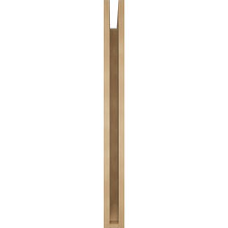 Ekena Millwork - BKTUR035X38X38OLY06RCPR - Timberthane Faux Wood Olympic Style Bracket, Slat Ends, 3 1/2"W x 38"D x 38"H, Primed Tan