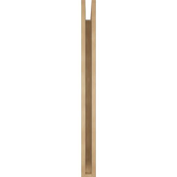 Ekena Millwork - BKTUR035X38X42OLY06RCPR - Timberthane Faux Wood Olympic Style Bracket, Slat Ends, 3 1/2"W x 38"D x 42"H, Primed Tan