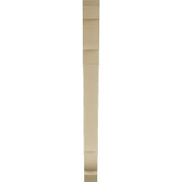 Ekena Millwork - BKTUR035X38X44OLY06RCPR - Timberthane Faux Wood Olympic Style Bracket, Slat Ends, 3 1/2"W x 38"D x 44"H, Primed Tan
