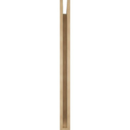Ekena Millwork - BKTUR035X38X44OLY06RCPR - Timberthane Faux Wood Olympic Style Bracket, Slat Ends, 3 1/2"W x 38"D x 44"H, Primed Tan
