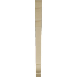 Ekena Millwork - BKTUR035X38X46OLY06RCPR - Timberthane Faux Wood Olympic Style Bracket, Slat Ends, 3 1/2"W x 38"D x 46"H, Primed Tan