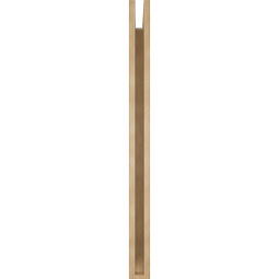 Ekena Millwork - BKTUR035X38X46OLY06RCPR - Timberthane Faux Wood Olympic Style Bracket, Slat Ends, 3 1/2"W x 38"D x 46"H, Primed Tan