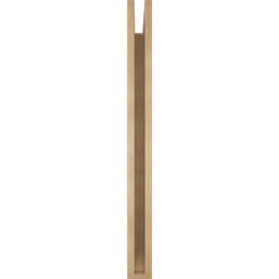Ekena Millwork - BKTUR035X40X40OLY06RCPR - Timberthane Faux Wood Olympic Style Bracket, Slat Ends, 3 1/2"W x 40"D x 40"H, Primed Tan