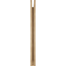 Ekena Millwork - BKTUR035X40X44OLY06RCPR - Timberthane Faux Wood Olympic Style Bracket, Slat Ends, 3 1/2"W x 40"D x 44"H, Primed Tan