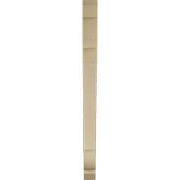 Ekena Millwork - BKTUR035X40X48OLY06RCPR - Timberthane Faux Wood Olympic Style Bracket, Slat Ends, 3 1/2"W x 40"D x 48"H, Primed Tan