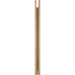 Ekena Millwork - BKTUR035X40X48OLY06RCPR - Timberthane Faux Wood Olympic Style Bracket, Slat Ends, 3 1/2"W x 40"D x 48"H, Primed Tan