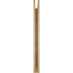 Ekena Millwork - BKTUR035X42X42OLY06RCPR - Timberthane Faux Wood Olympic Style Bracket, Slat Ends, 3 1/2"W x 42"D x 42"H, Primed Tan