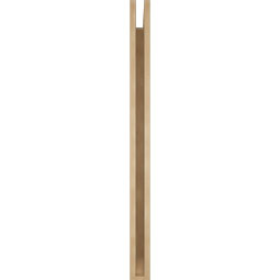 Ekena Millwork - BKTUR035X42X48OLY06RCPR - Timberthane Faux Wood Olympic Style Bracket, Slat Ends, 3 1/2"W x 42"D x 48"H, Primed Tan