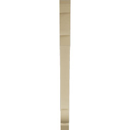 Ekena Millwork - BKTUR035X44X48OLY06RCPR - Timberthane Faux Wood Olympic Style Bracket, Slat Ends, 3 1/2"W x 44"D x 48"H, Primed Tan