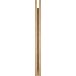 Ekena Millwork - BKTUR035X46X46OLY06RCPR - Timberthane Faux Wood Olympic Style Bracket, Slat Ends, 3 1/2"W x 46"D x 46"H, Primed Tan