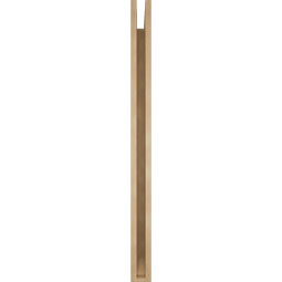 Ekena Millwork - BKTUR035X48X48OLY06RCPR - Timberthane Faux Wood Olympic Style Bracket, Slat Ends, 3 1/2"W x 48"D x 48"H, Primed Tan