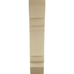 Ekena Millwork - BKTUR055X20X28OLY06RCPR - Timberthane Faux Wood Olympic Style Bracket, Slat Ends, 5 1/2"W x 20"D x 28"H, Primed Tan