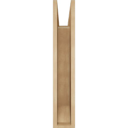 Ekena Millwork - BKTUR055X20X32OLY06RCPR - Timberthane Faux Wood Olympic Style Bracket, Slat Ends, 5 1/2"W x 20"D x 32"H, Primed Tan