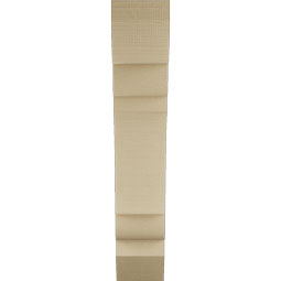 Ekena Millwork - BKTUR055X22X30OLY06RCPR - Timberthane Faux Wood Olympic Style Bracket, Slat Ends, 5 1/2"W x 22"D x 30"H, Primed Tan
