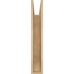 Ekena Millwork - BKTUR055X22X34OLY06RCPR - Timberthane Faux Wood Olympic Style Bracket, Slat Ends, 5 1/2"W x 22"D x 34"H, Primed Tan