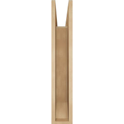Ekena Millwork - BKTUR055X24X32OLY06RCPR - Timberthane Faux Wood Olympic Style Bracket, Slat Ends, 5 1/2"W x 24"D x 32"H, Primed Tan