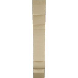 Ekena Millwork - BKTUR055X24X36OLY06RCPR - Timberthane Faux Wood Olympic Style Bracket, Slat Ends, 5 1/2"W x 24"D x 36"H, Primed Tan