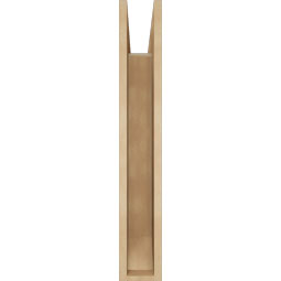 Ekena Millwork - BKTUR055X24X36OLY06RCPR - Timberthane Faux Wood Olympic Style Bracket, Slat Ends, 5 1/2"W x 24"D x 36"H, Primed Tan