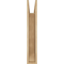 Ekena Millwork - BKTUR055X26X34OLY06RCPR - Timberthane Faux Wood Olympic Style Bracket, Slat Ends, 5 1/2"W x 26"D x 34"H, Primed Tan