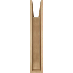 Ekena Millwork - BKTUR055X30X30OLY06RCPR - Timberthane Faux Wood Olympic Style Bracket, Slat Ends, 5 1/2"W x 30"D x 30"H, Primed Tan