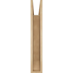 Ekena Millwork - BKTUR055X30X34OLY06RCPR - Timberthane Faux Wood Olympic Style Bracket, Slat Ends, 5 1/2"W x 30"D x 34"H, Primed Tan