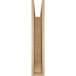 Ekena Millwork - BKTUR055X32X32OLY06RCPR - Timberthane Faux Wood Olympic Style Bracket, Slat Ends, 5 1/2"W x 32"D x 32"H, Primed Tan