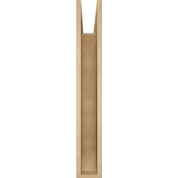 Ekena Millwork - BKTUR055X32X38OLY06RCPR - Timberthane Faux Wood Olympic Style Bracket, Slat Ends, 5 1/2"W x 32"D x 38"H, Primed Tan