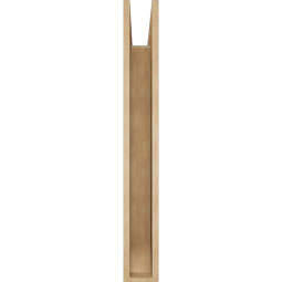 Ekena Millwork - BKTUR055X32X44OLY06RCPR - Timberthane Faux Wood Olympic Style Bracket, Slat Ends, 5 1/2"W x 32"D x 44"H, Primed Tan